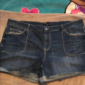 Blue jean shorts